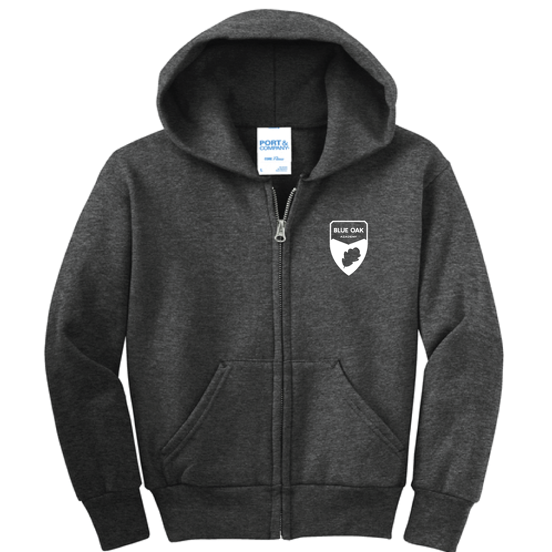 Embroidered Full Zip Hoodie