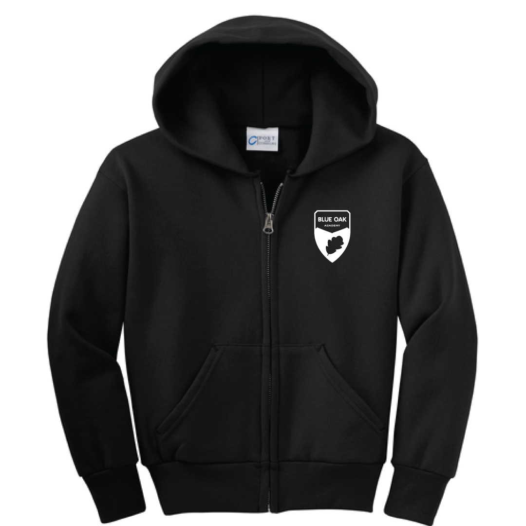 Embroidered Full Zip Hoodie